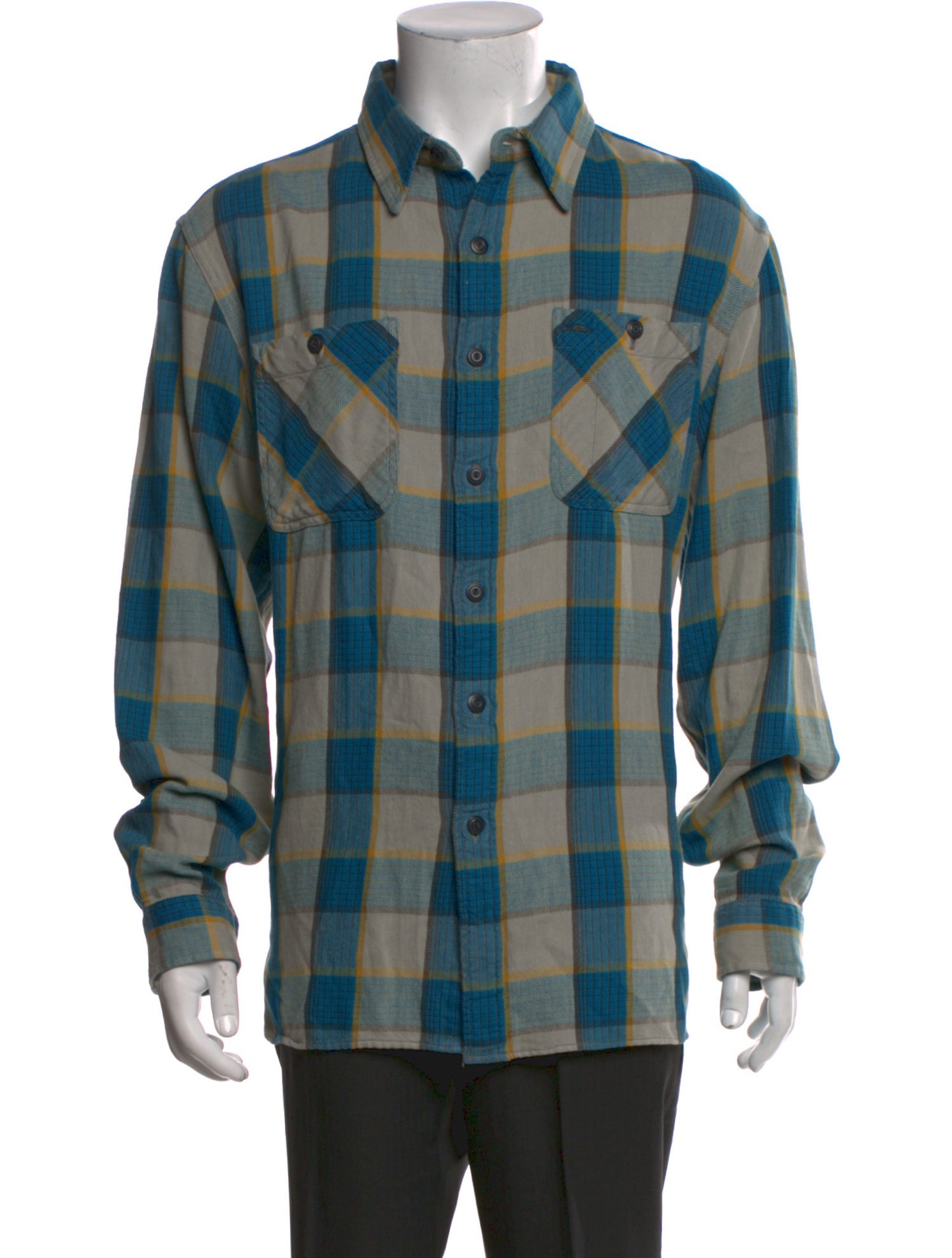 RRL & Co. Plaid Print Long Sleeve Shirt