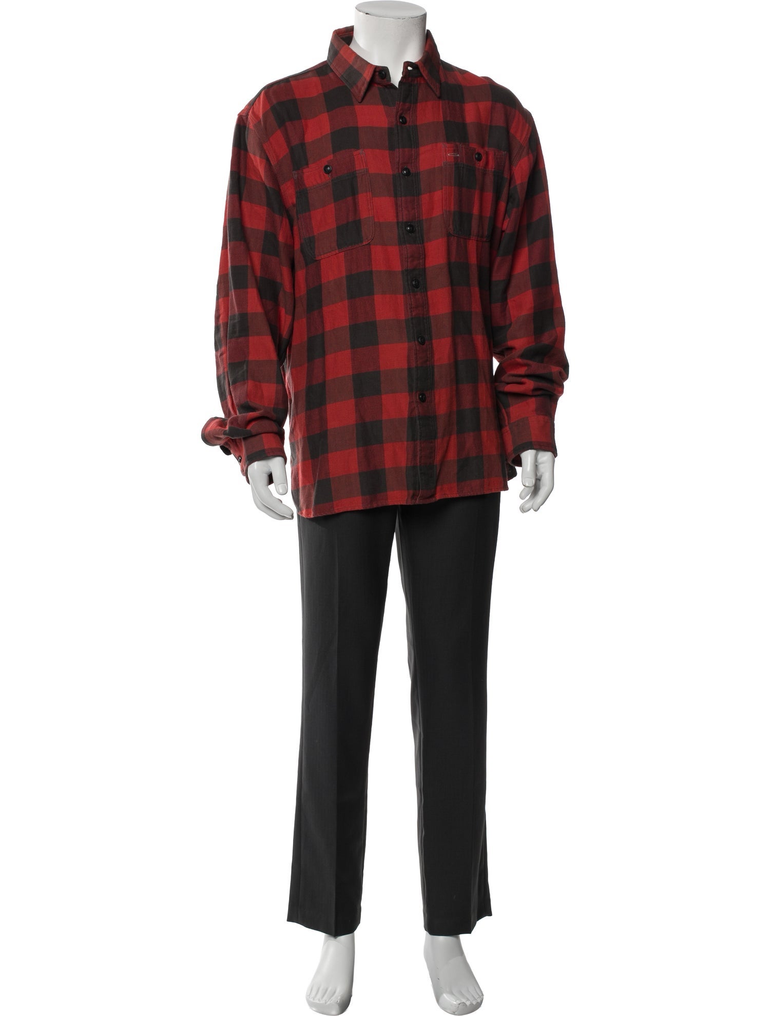 RRL & Co. Plaid Print Long Sleeve Shirt