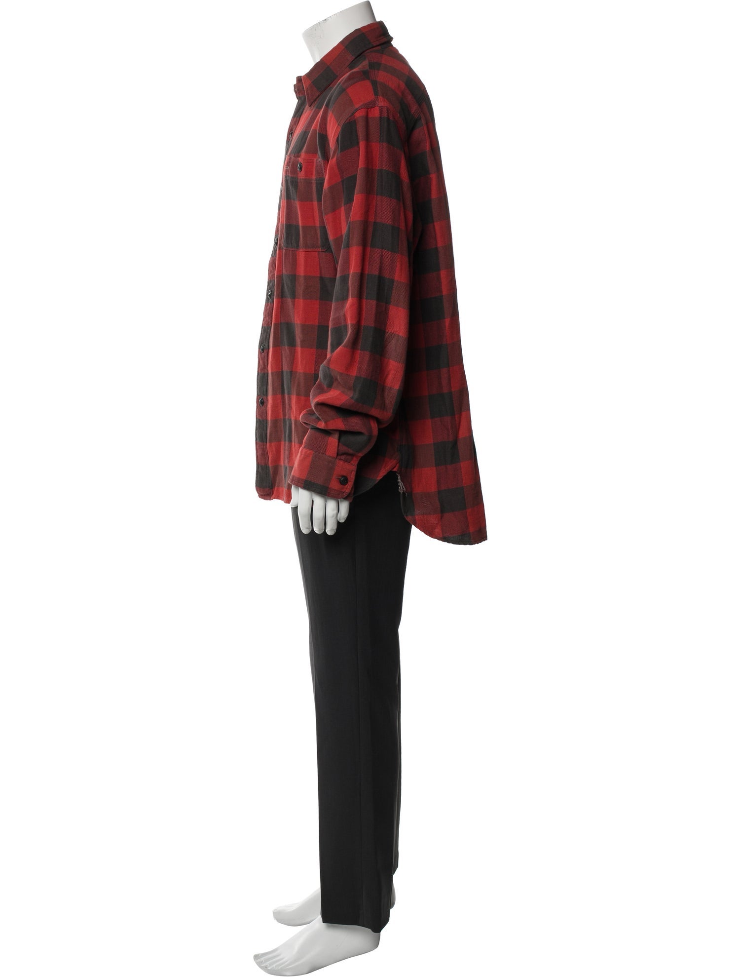 RRL & Co. Plaid Print Long Sleeve Shirt