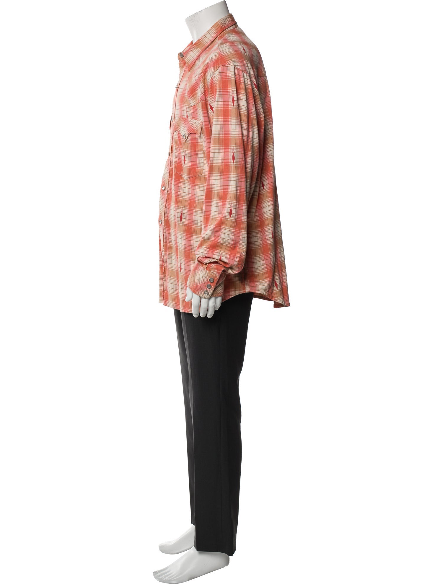 RRL & Co. Plaid Print Long Sleeve Shirt