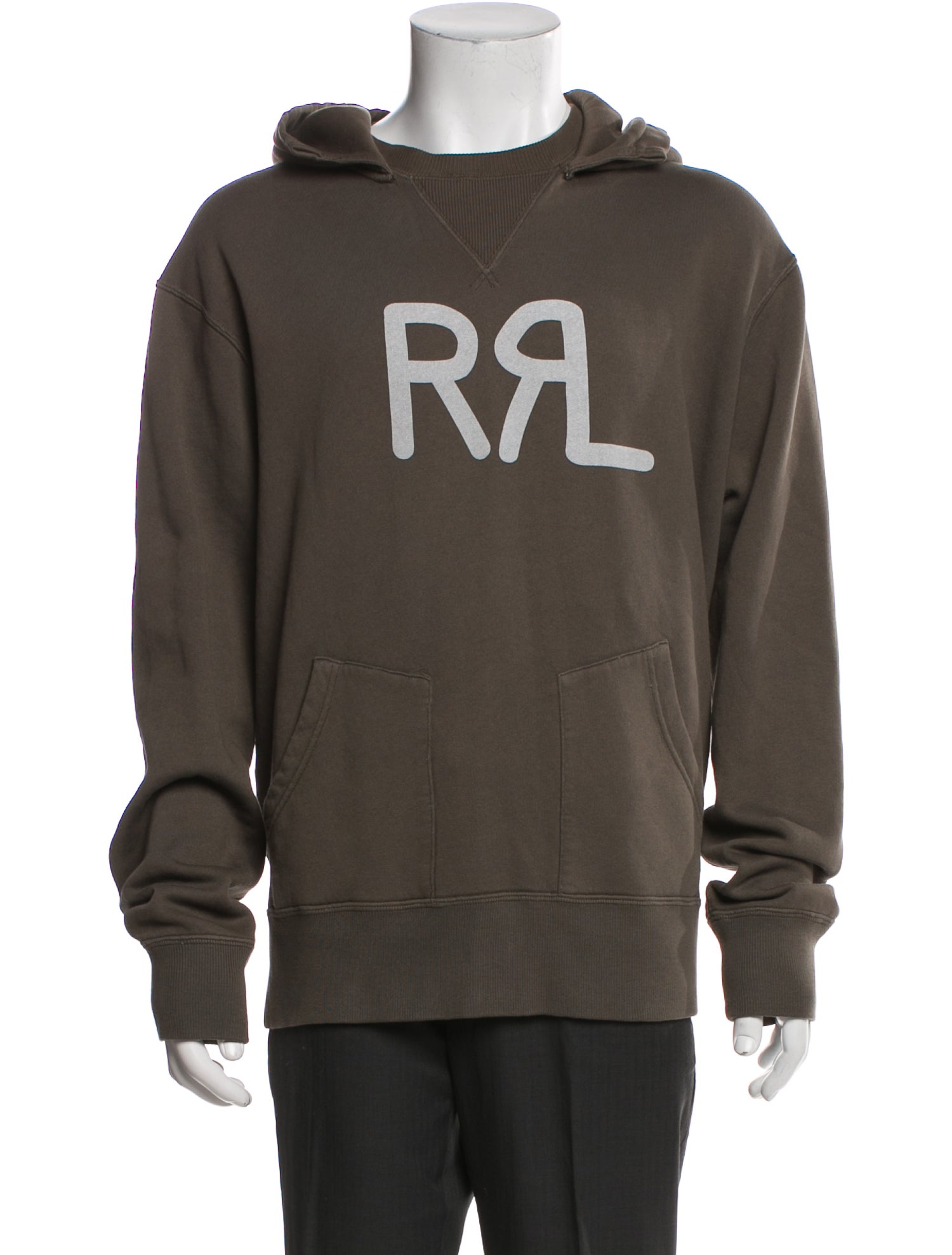 RRL & Co. Graphic Print Crew Neck Hoodie