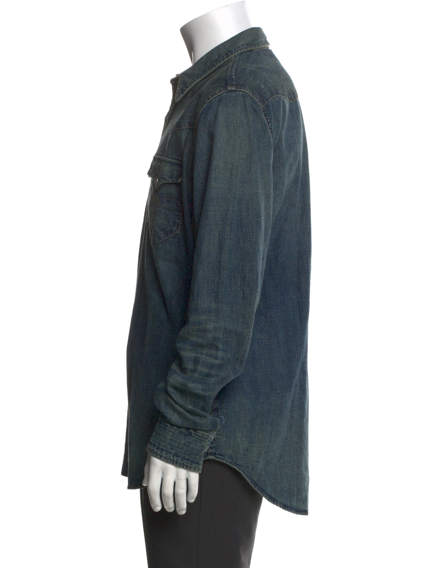 RRL & Co. Long Sleeve Denim Shirt