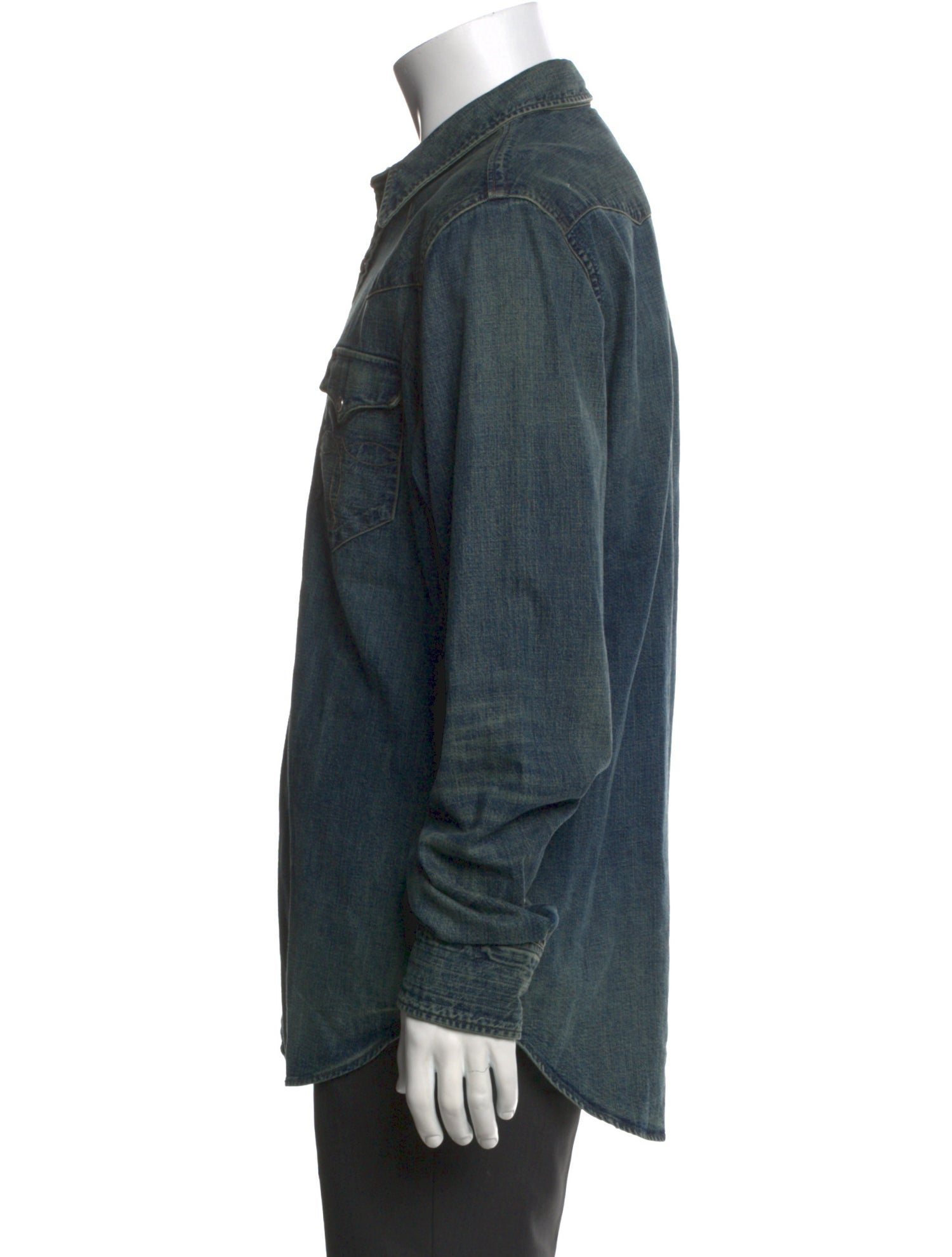 RRL & Co. Long Sleeve Denim Shirt