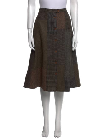 RRL & Co. Wool Midi Length Skirt