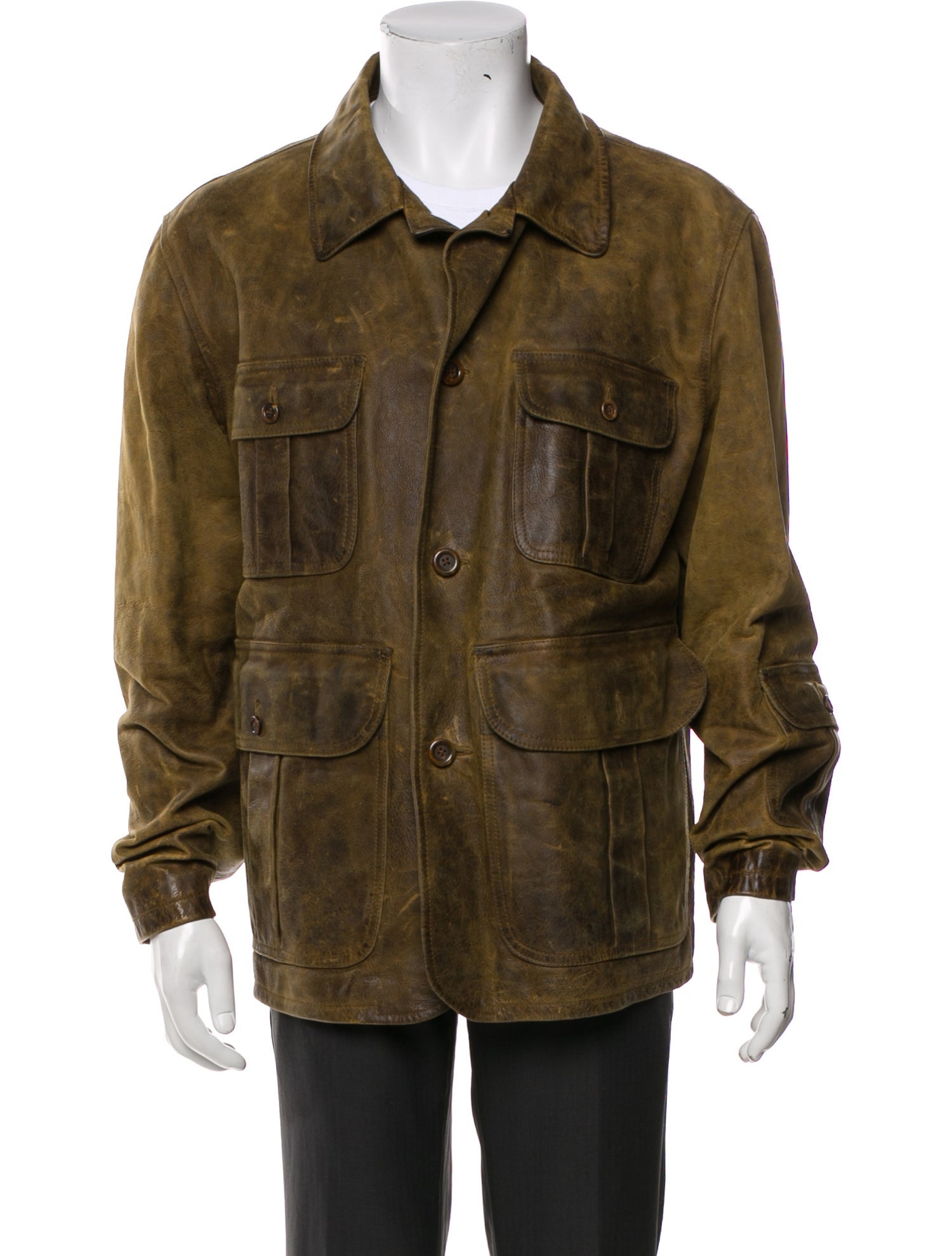 RRL & Co. Leather Utility Jacket