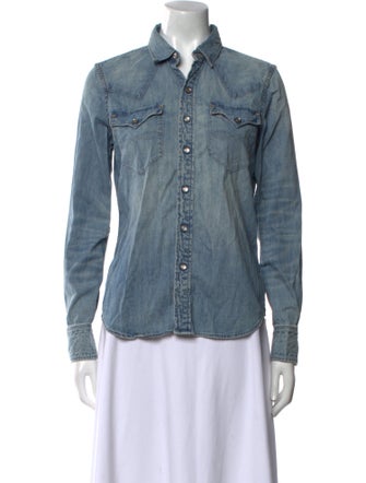 RRL & Co. Long Sleeve Button-Up Top