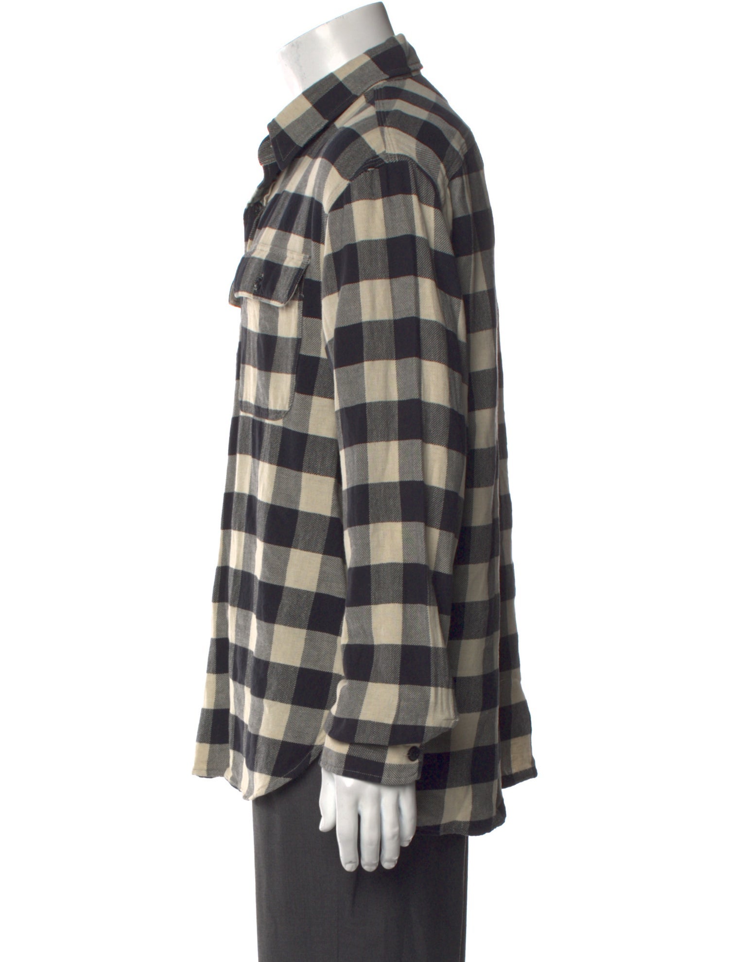 RRL & Co. Plaid Print Long Sleeve Shirt