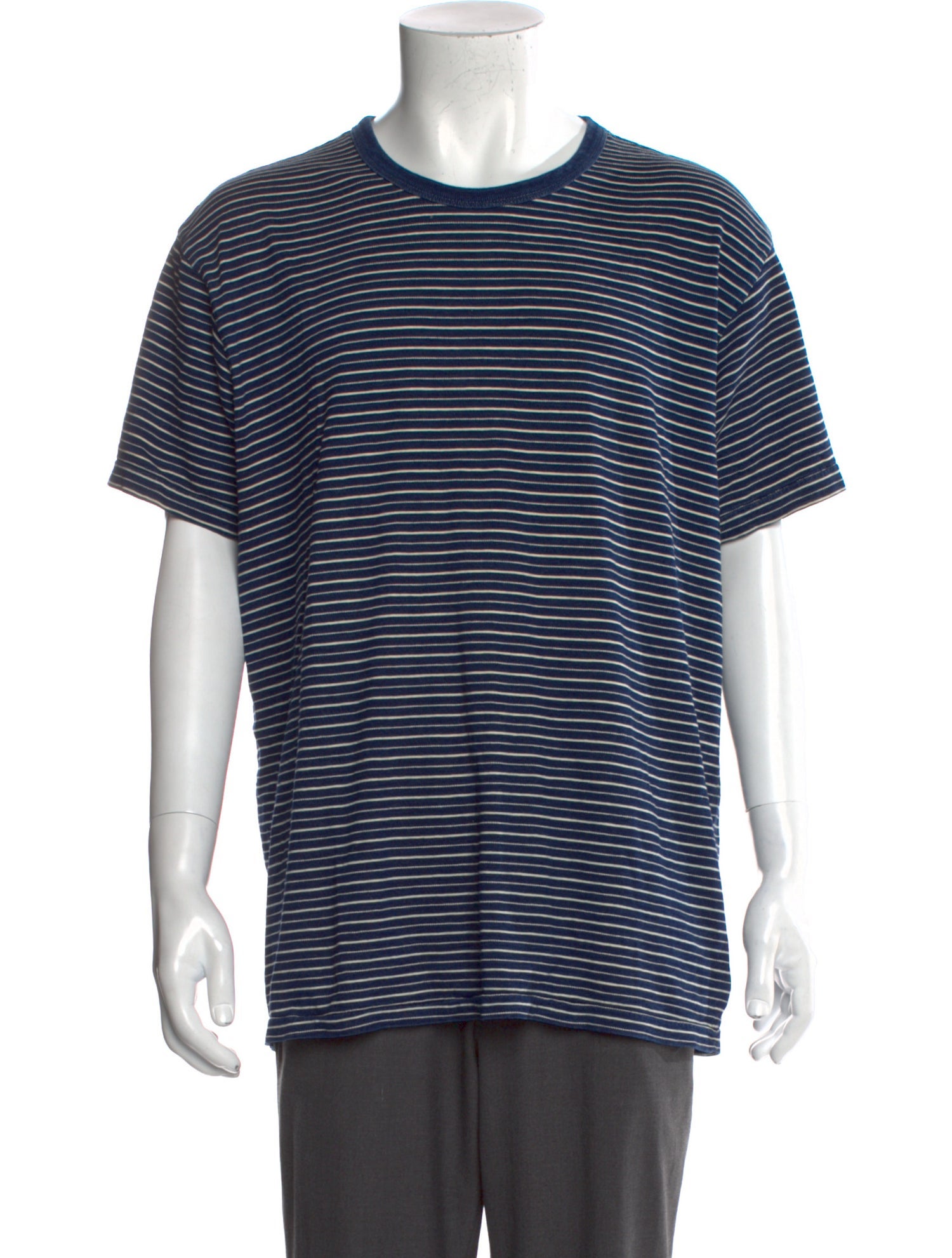 RRL & Co. Striped Crew Neck T-Shirt