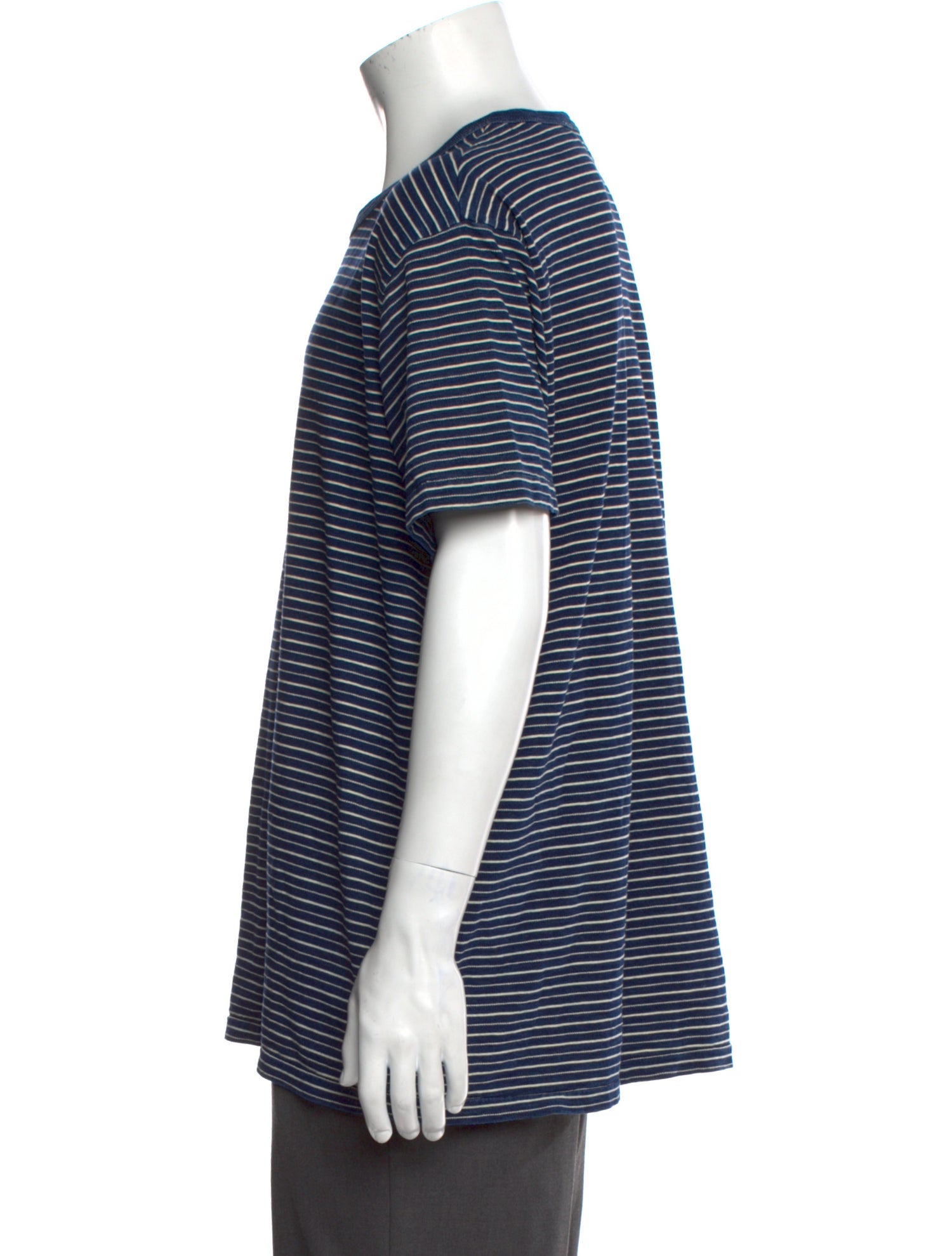 RRL & Co. Striped Crew Neck T-Shirt