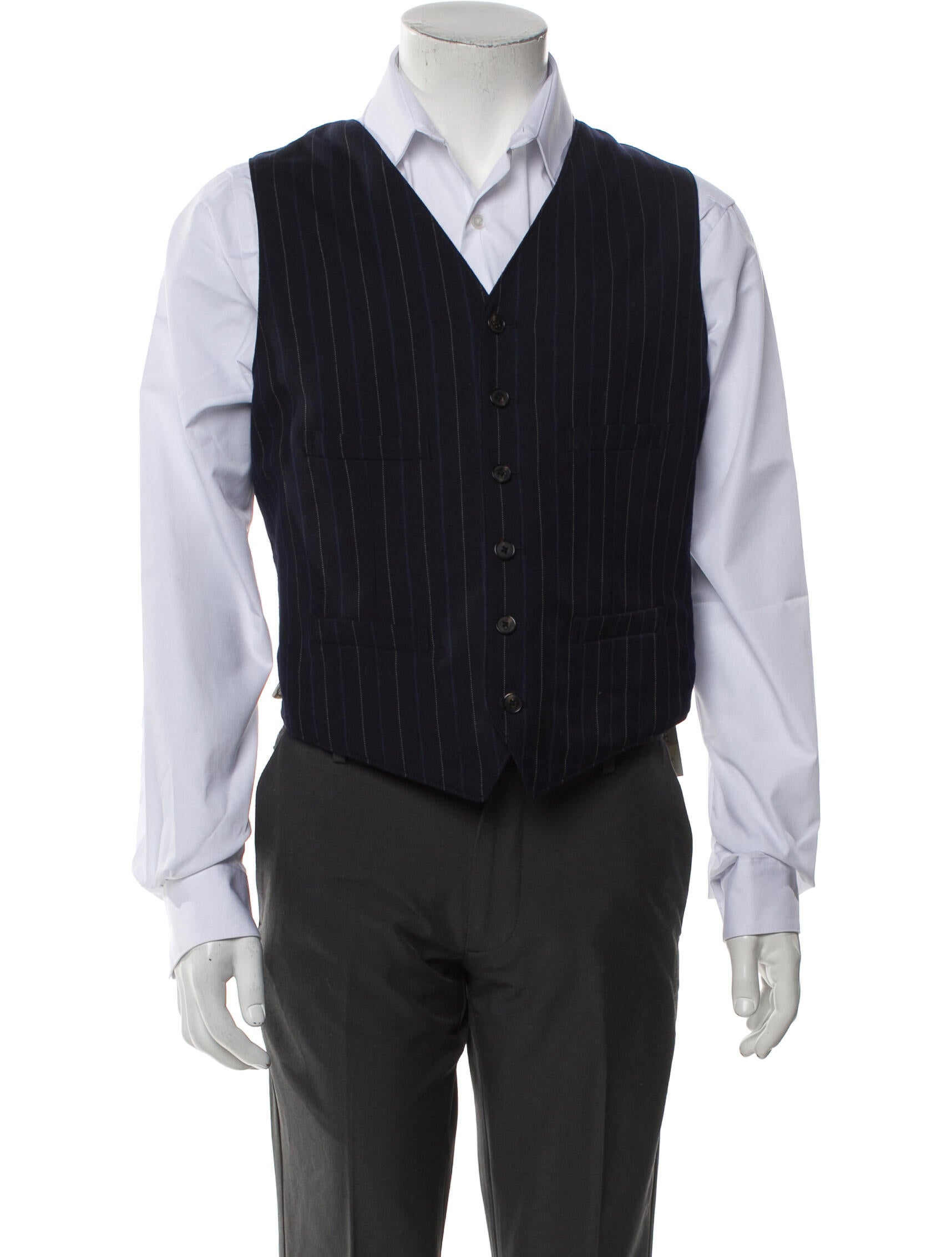 RRL & Co. Wool Striped Suit Vest