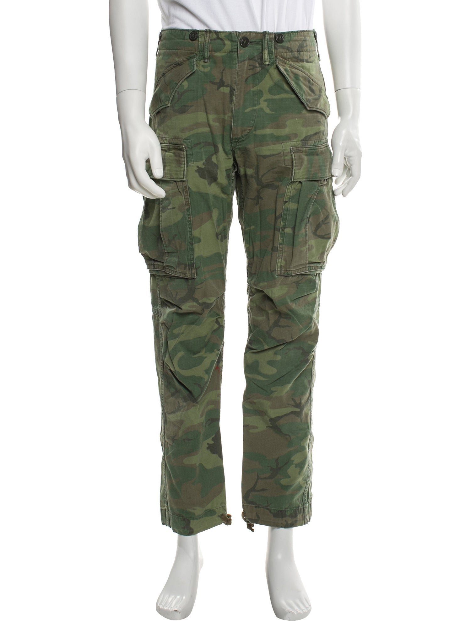 RRL & Co. Camouflage Print Cargo Pants