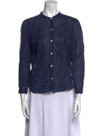 RRL & Co. Three-Quarter Sleeve Button-Up Top