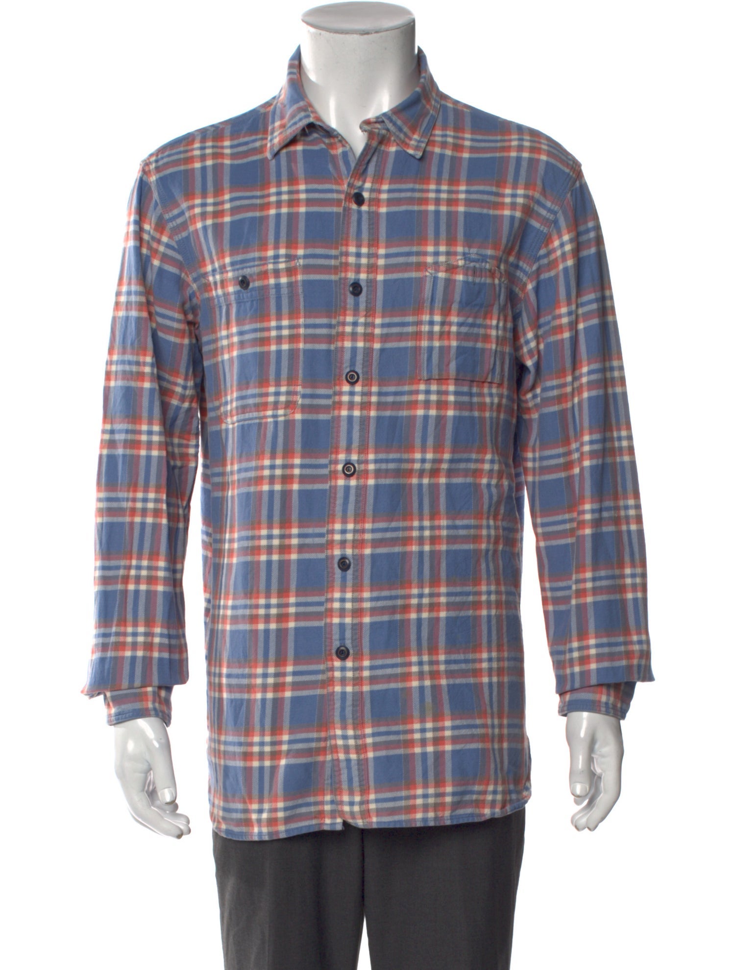RRL & Co. Plaid Print Long Sleeve Shirt