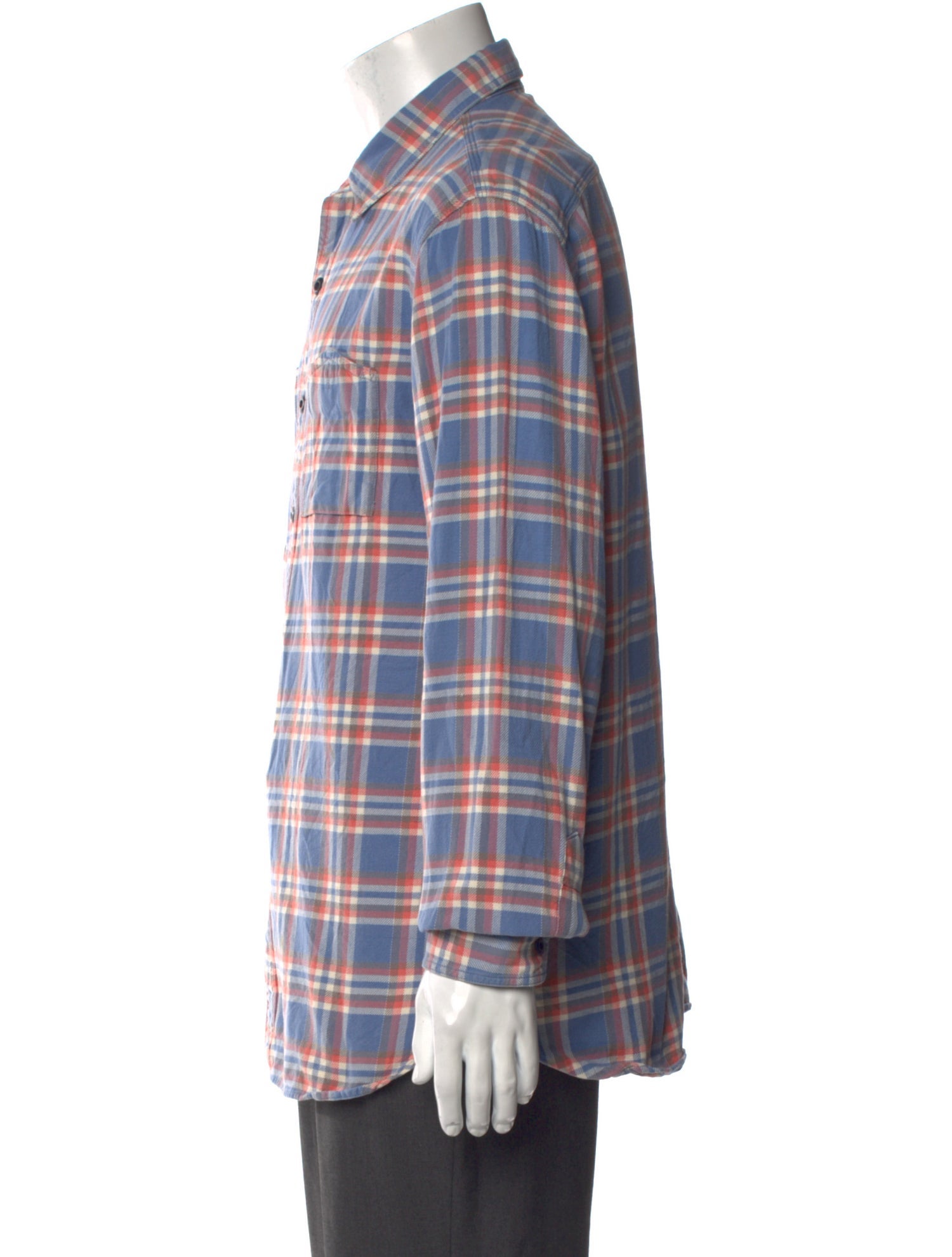 RRL & Co. Plaid Print Long Sleeve Shirt