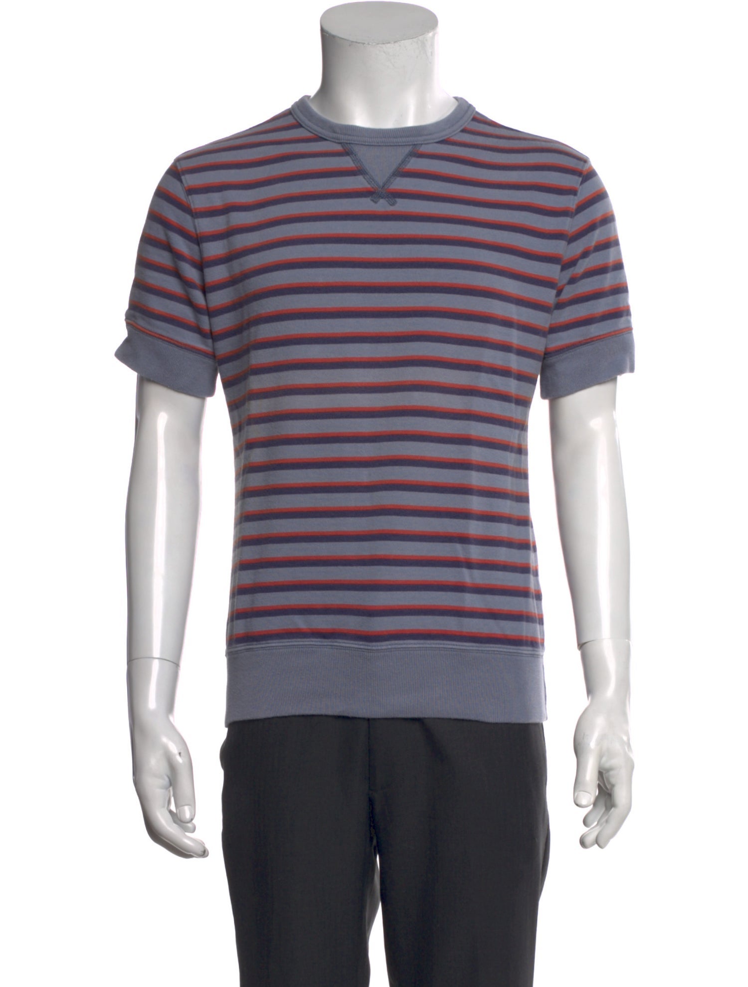 RRL & Co. Striped Crew Neck T-Shirt