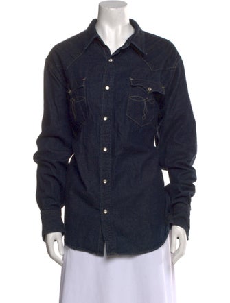 RRL & Co. Long Sleeve Button-Up Top