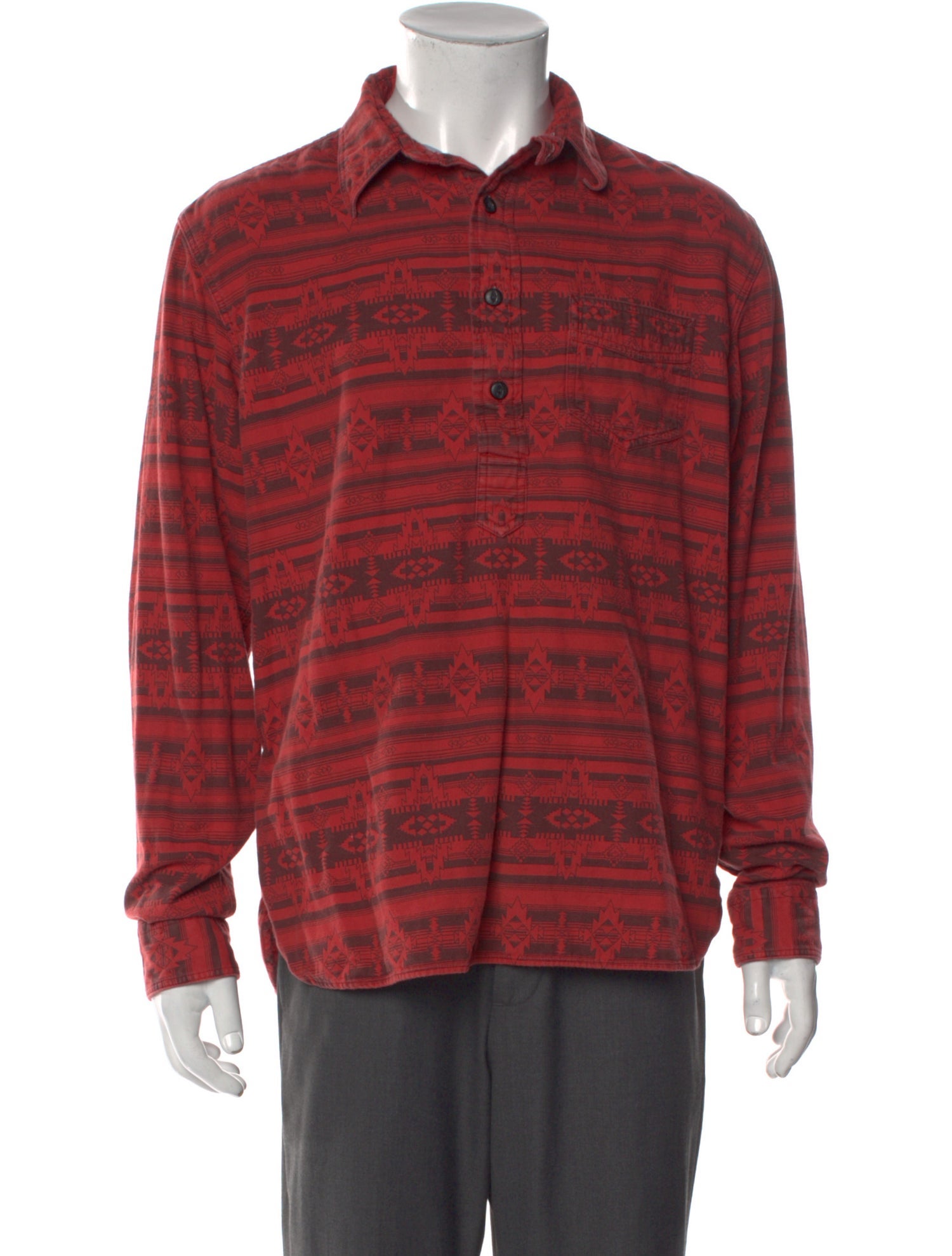 RRL & Co. Plaid Print Long Sleeve Shirt