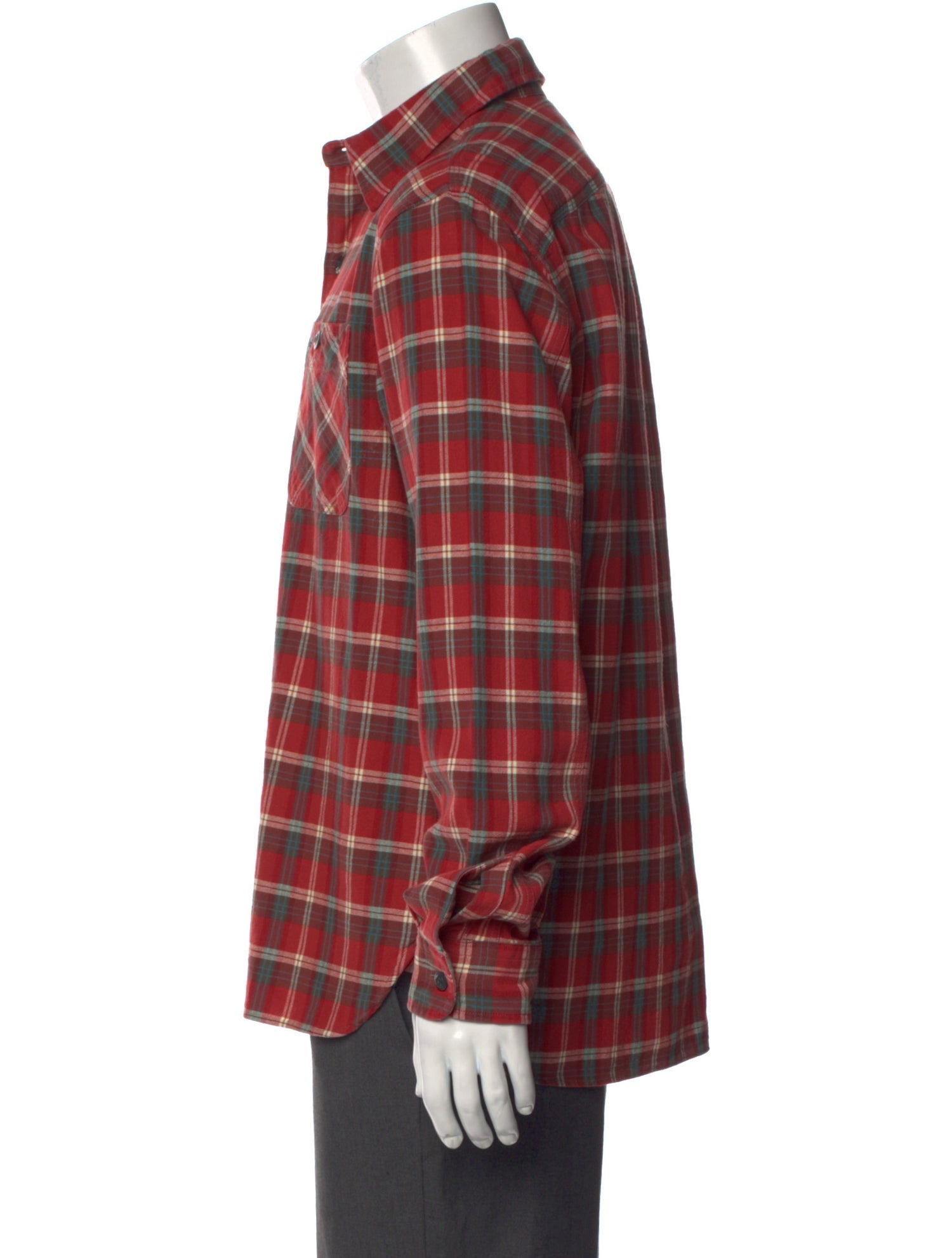 RRL & Co. Plaid Print Long Sleeve Shirt