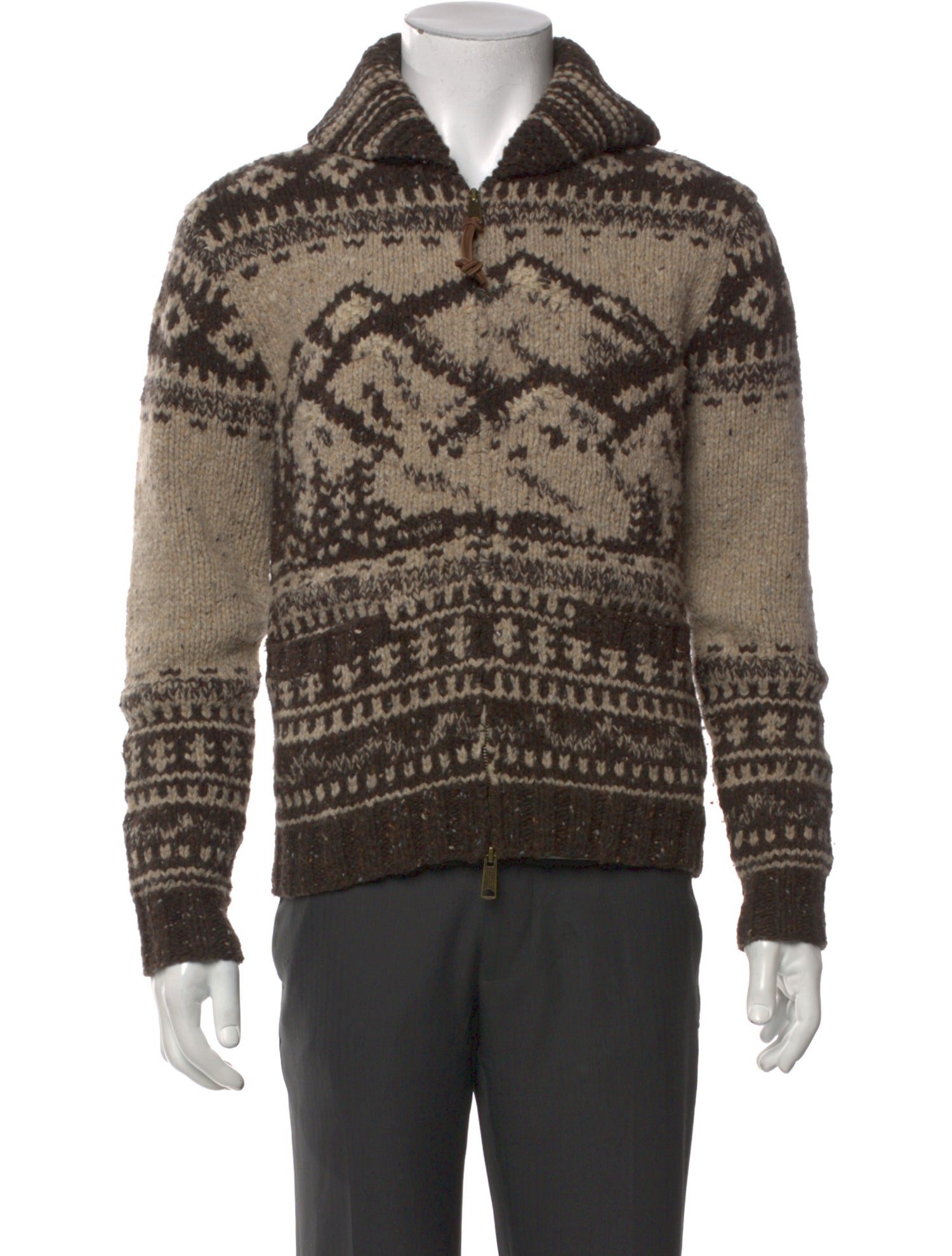 RRL & Co. Wool Printed Cardigan