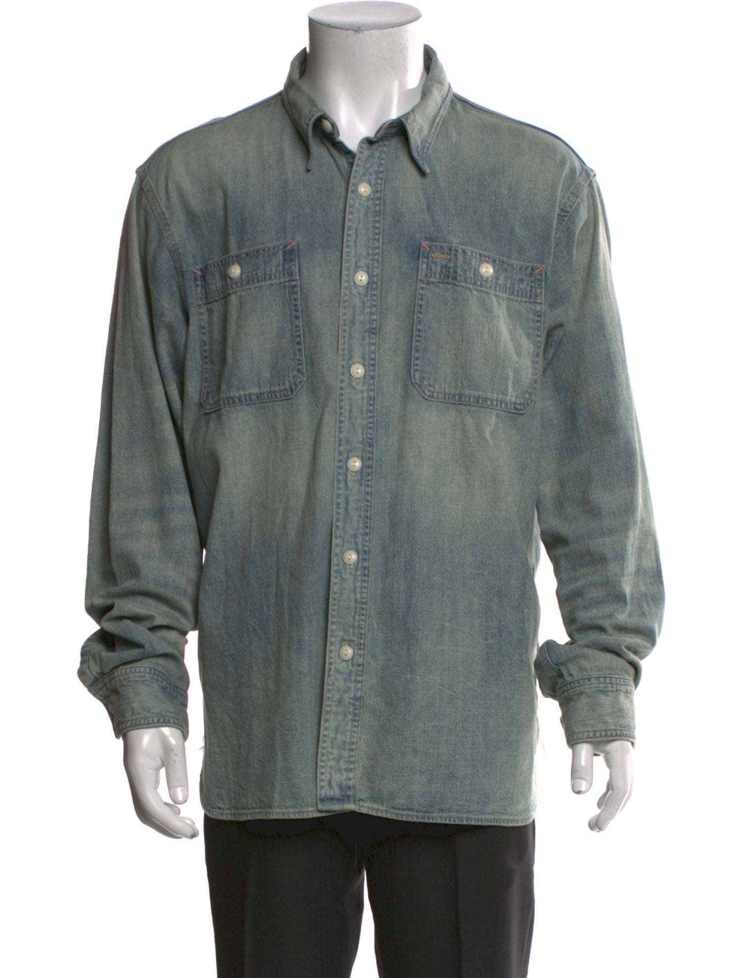 RRL & Co. Long Sleeve Denim Shirt
