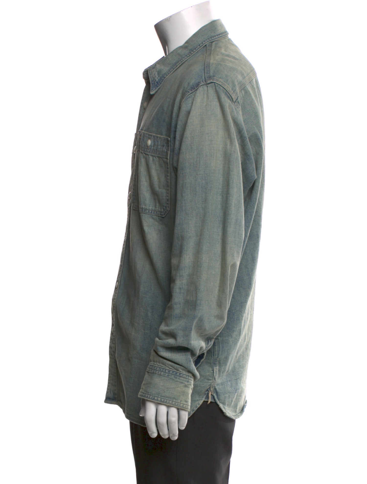 RRL & Co. Long Sleeve Denim Shirt