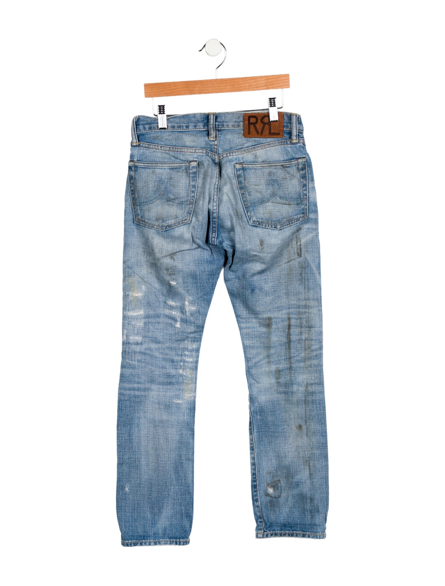 RRL & Co. Mid-Rise Straight Leg Jeans