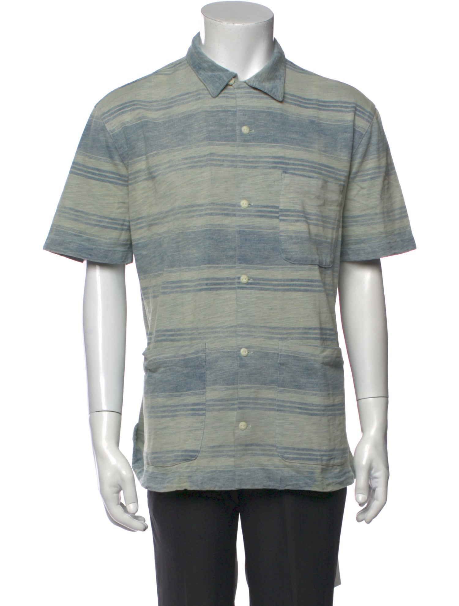 RRL & Co. Striped Short Sleeve Shirt w/ Tags