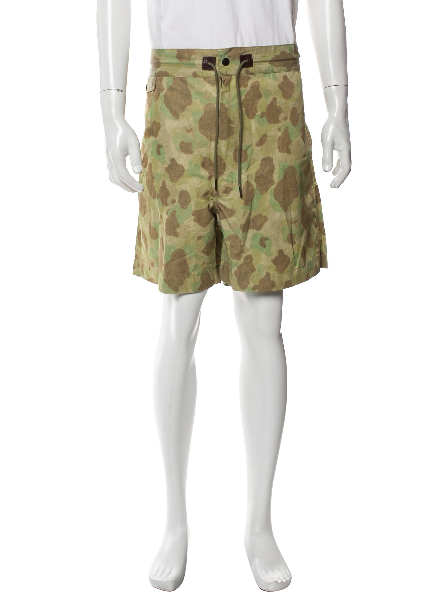RRL & Co. Camouflage Print Flat Front Shorts w/ Tags