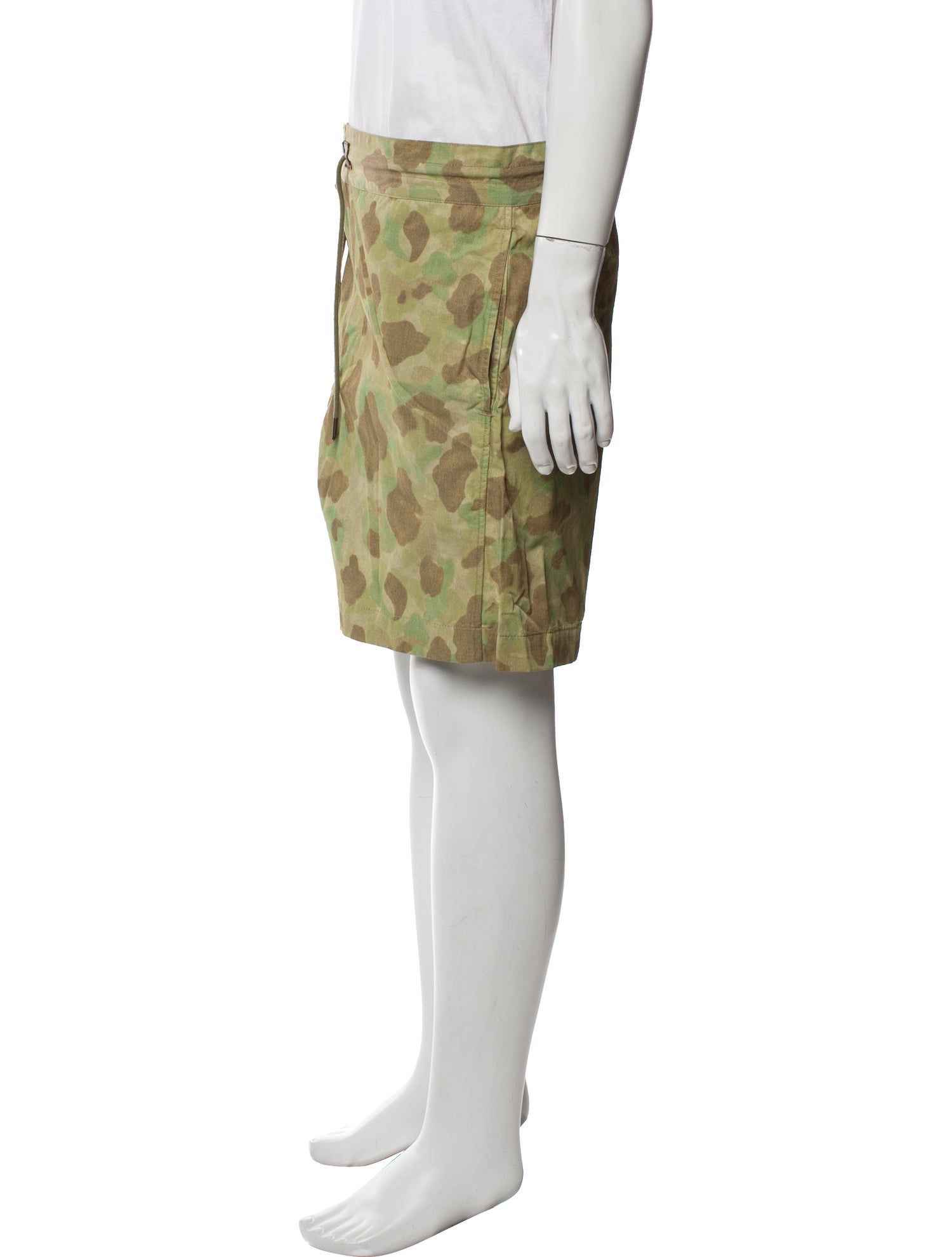 RRL & Co. Camouflage Print Flat Front Shorts w/ Tags