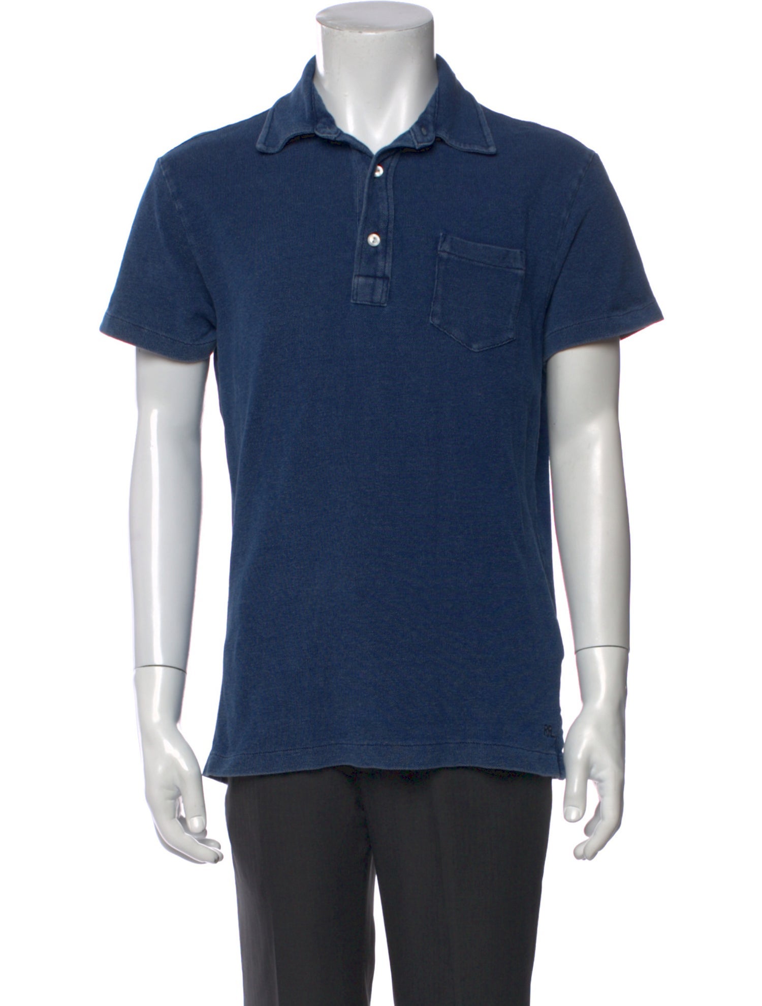 RRL & Co. Collar Short Sleeve Polo Shirt