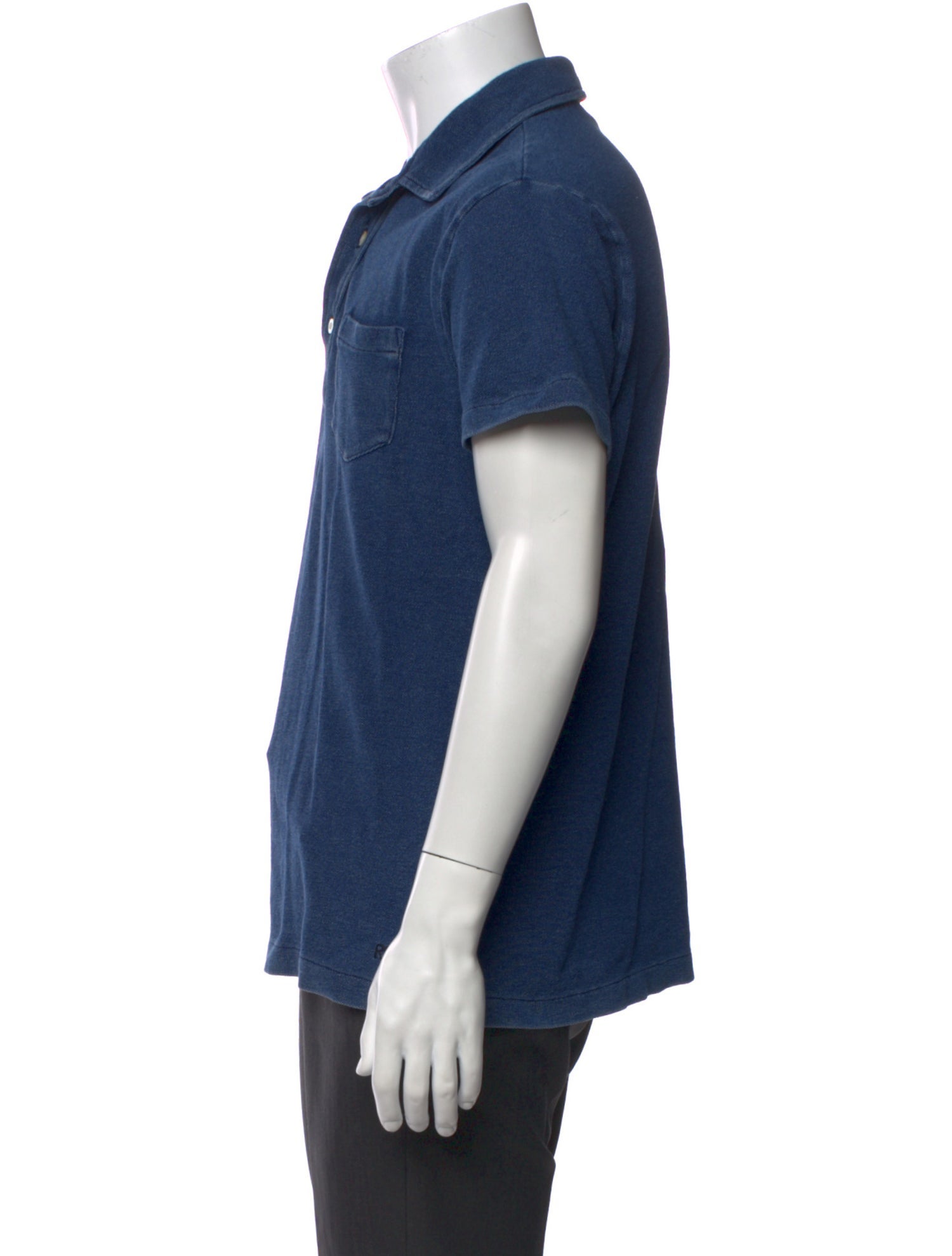 RRL & Co. Collar Short Sleeve Polo Shirt