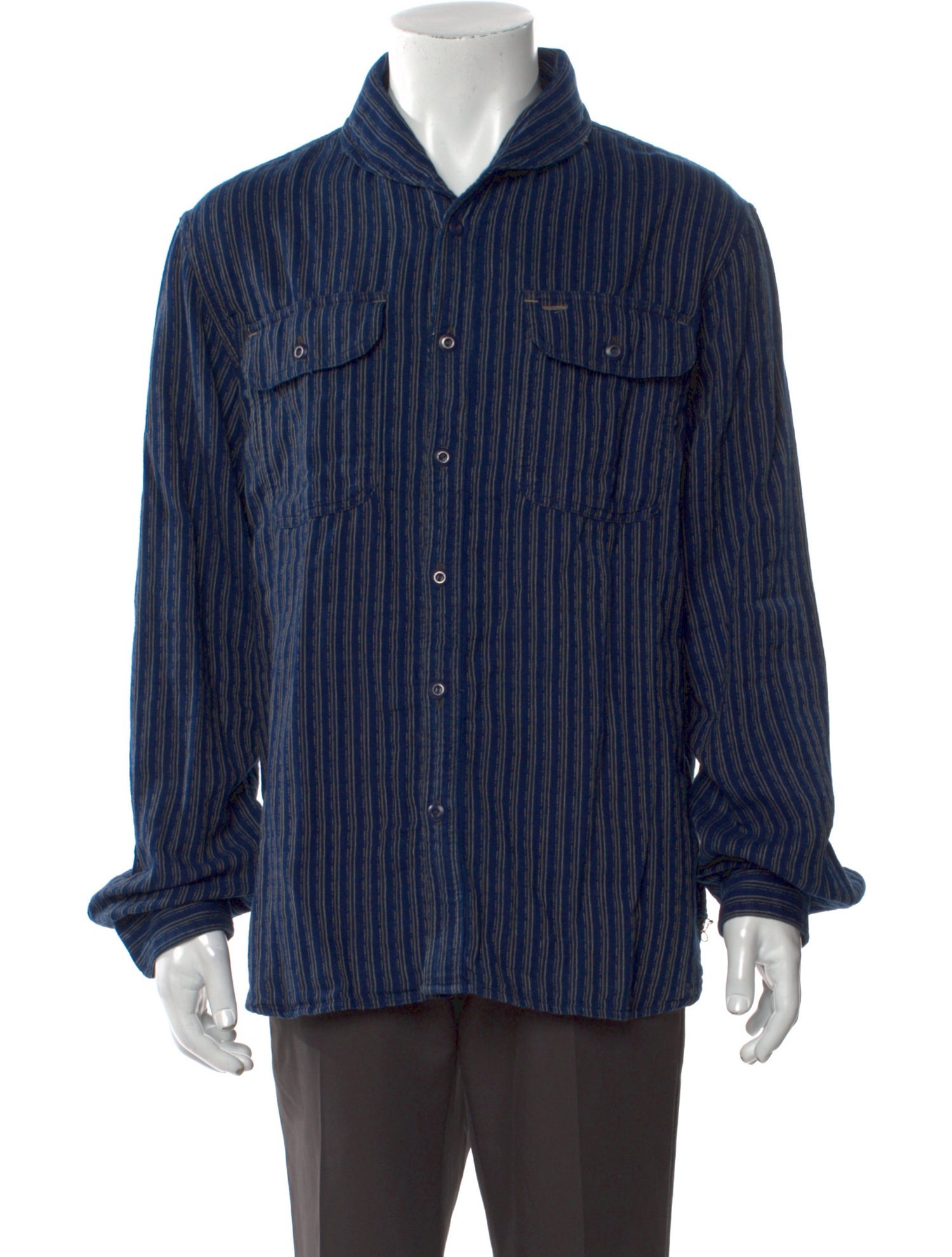 RRL & Co. Striped Long Sleeve Shirt w/ Tags