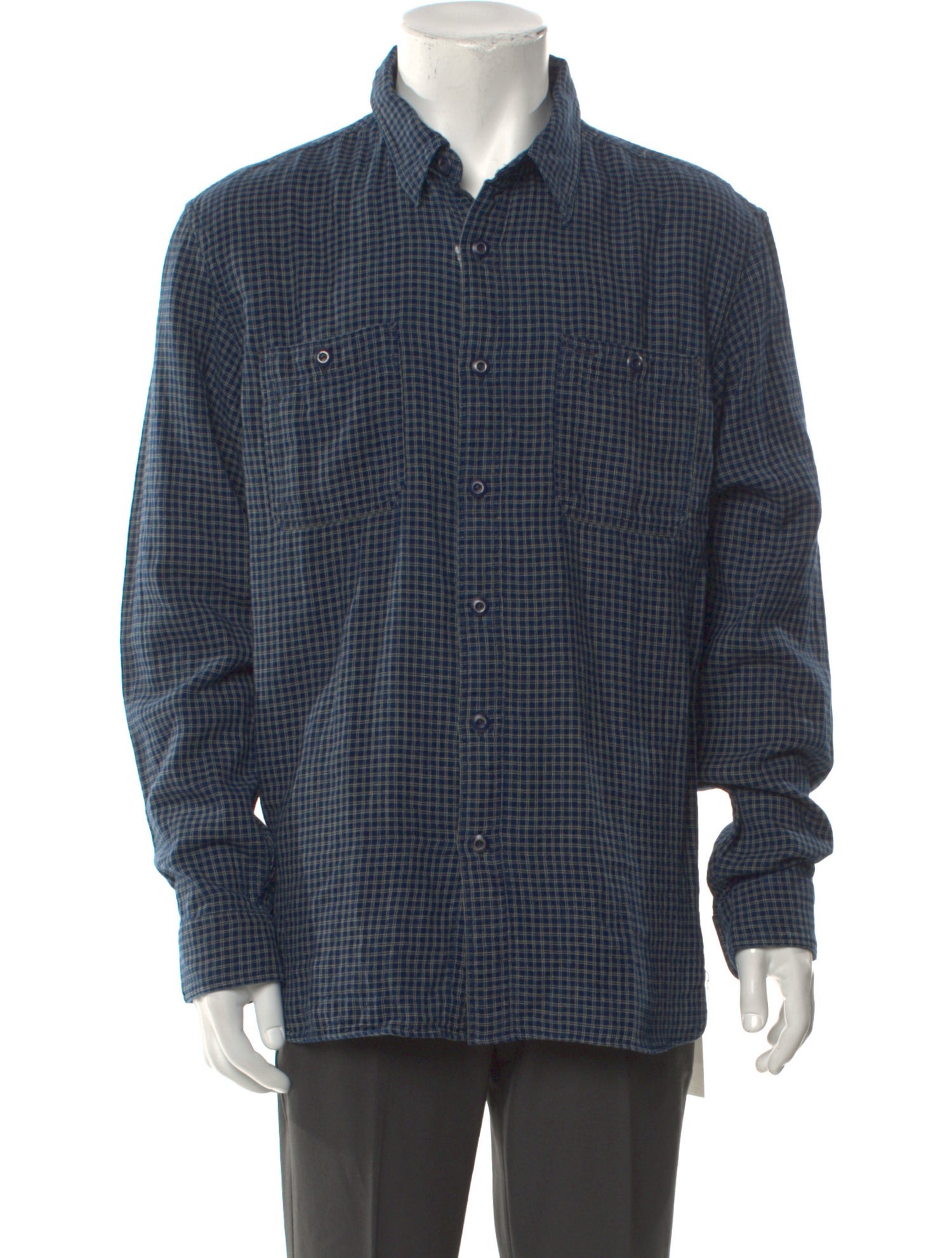 RRL & Co. Plaid Print Long Sleeve Shirt w/ Tags