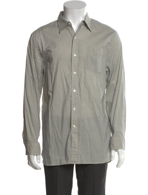 RRL & Co. Houndstooth Print Long Sleeve Shirt