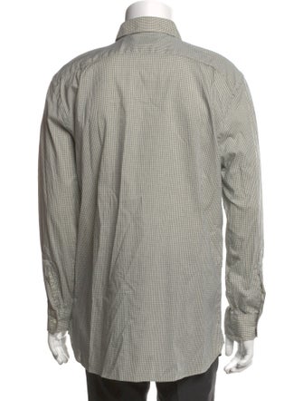 RRL & Co. Houndstooth Print Long Sleeve Shirt