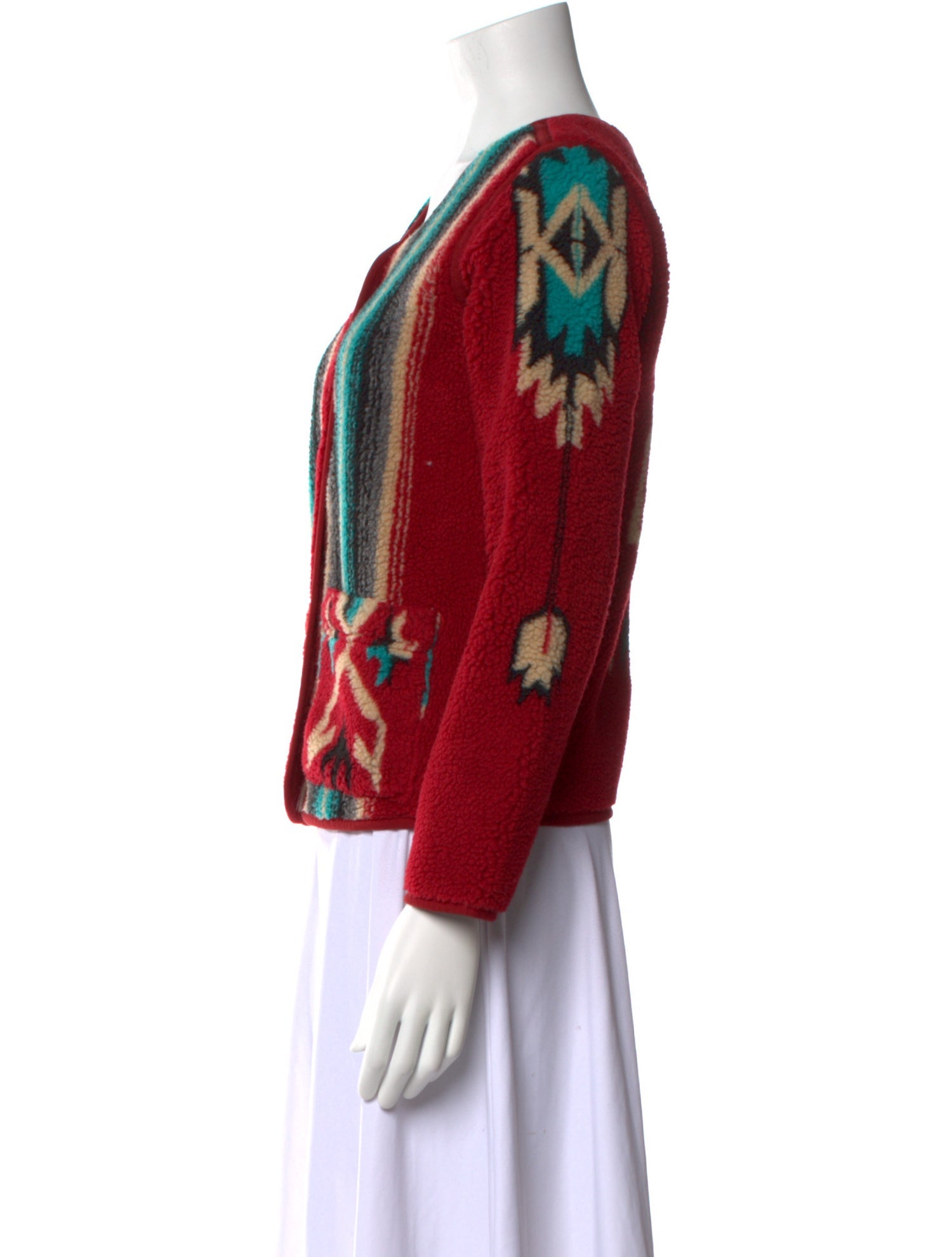 RRL & Co. Printed Scoop Neck Sweater