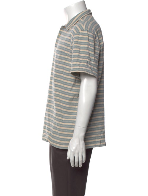 RRL & Co. Striped Collar Polo Shirt