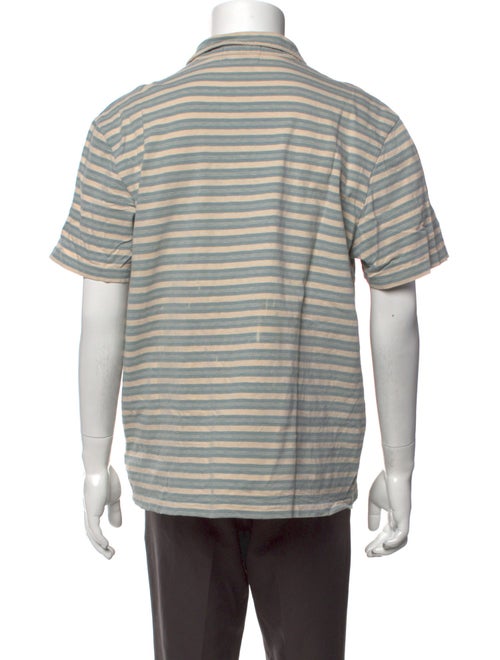 RRL & Co. Striped Collar Polo Shirt