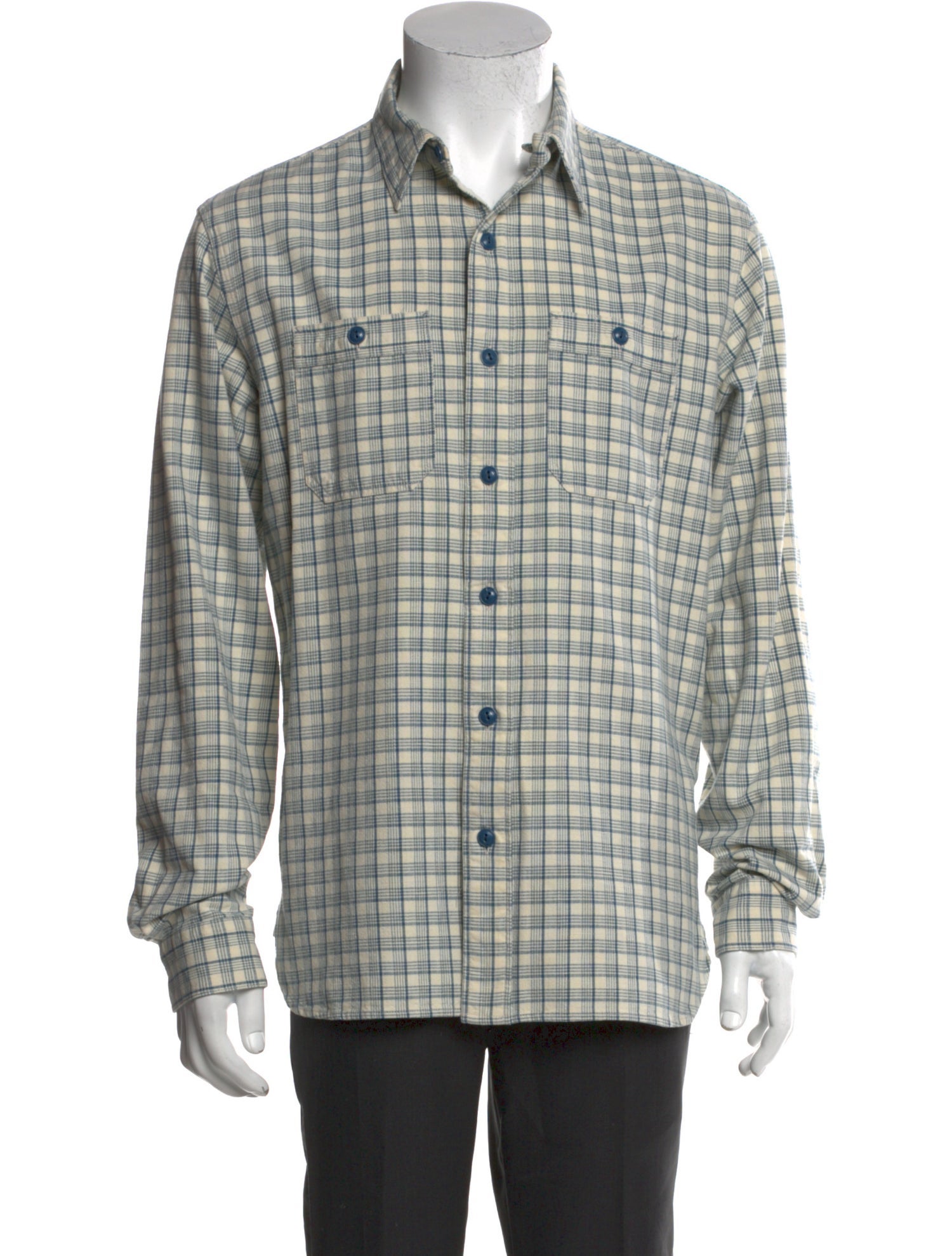 RRL & Co. Plaid Print Long Sleeve Shirt