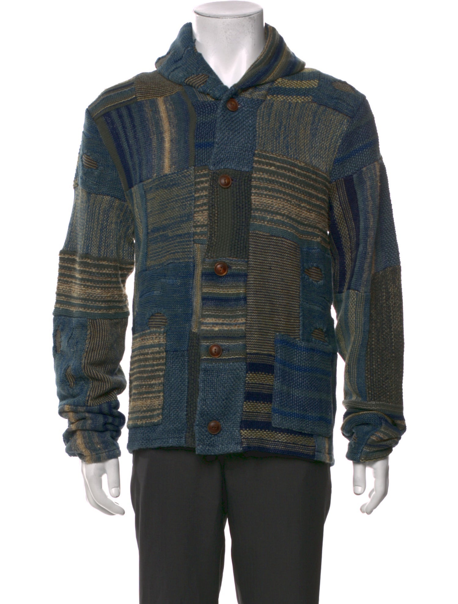 RRL & Co. Linen Printed Cardigan