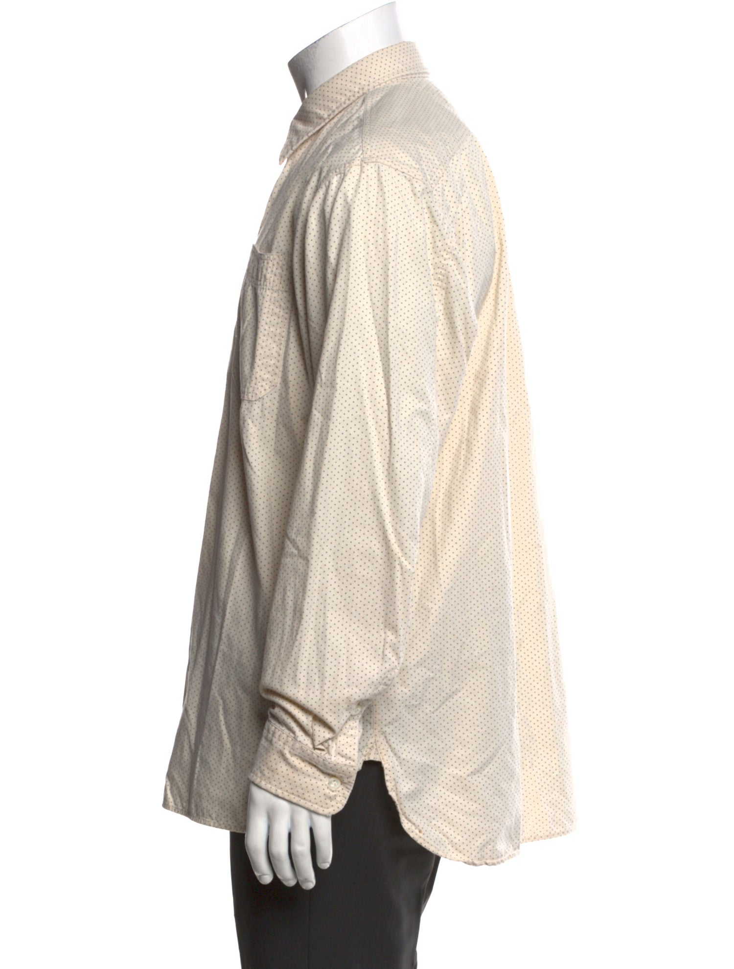 RRL & Co. Polka Dot Print Long Sleeve Shirt