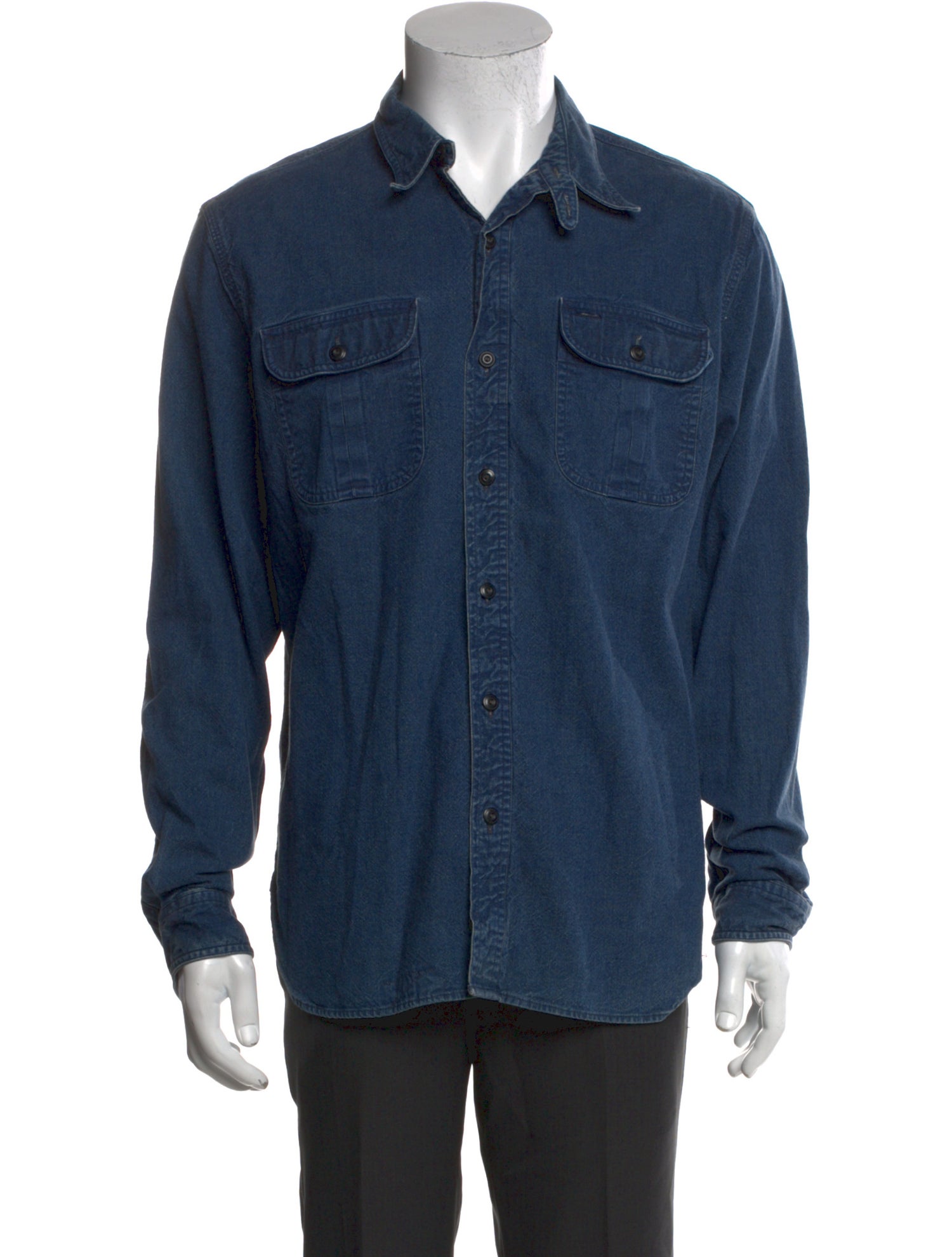 RRL & Co. Long Sleeve Denim Shirt