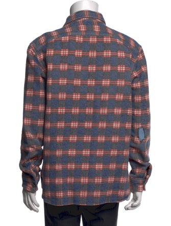 RRL & Co. Plaid Print Long Sleeve Western Shirt