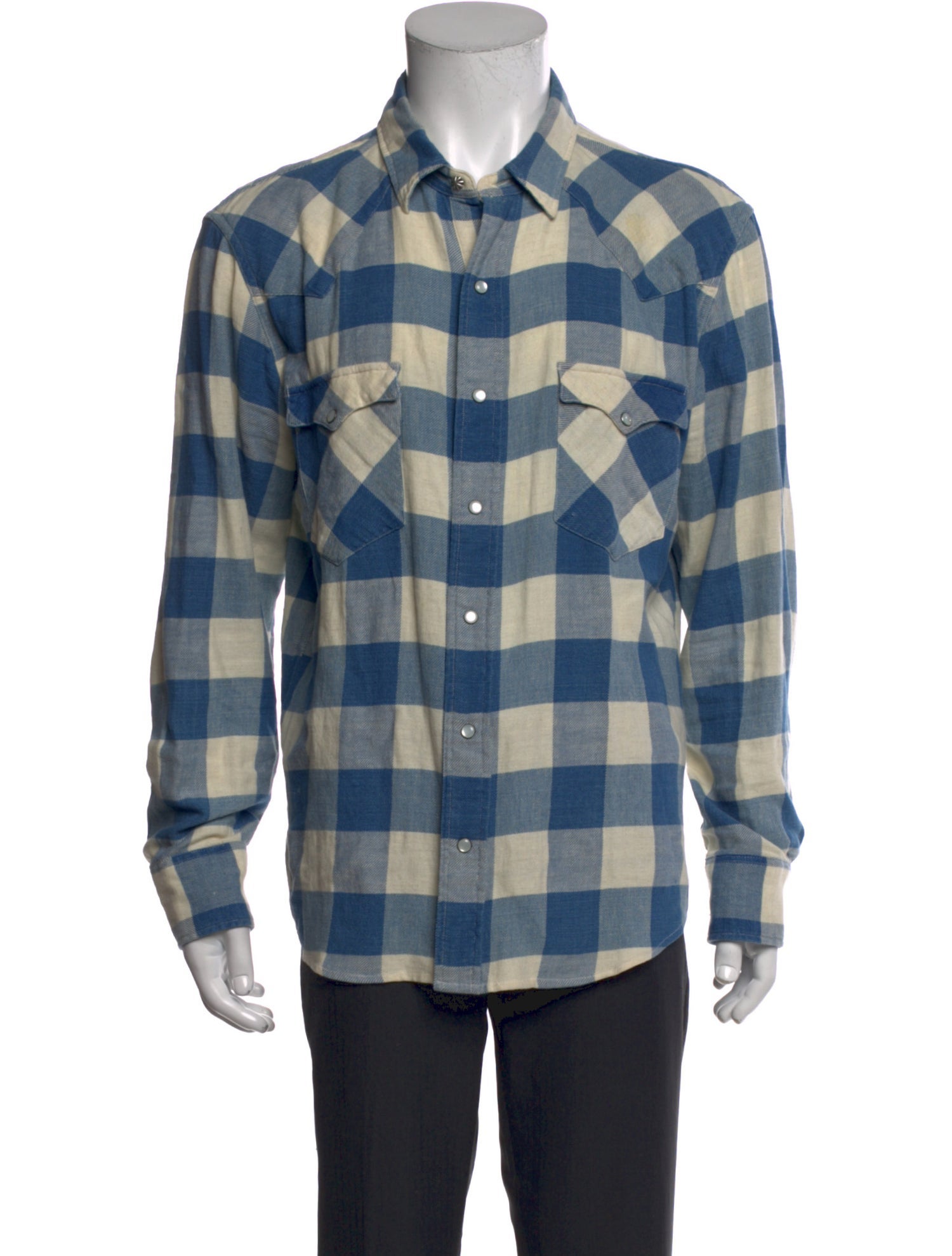 RRL & Co. Plaid Print Long Sleeve Shirt