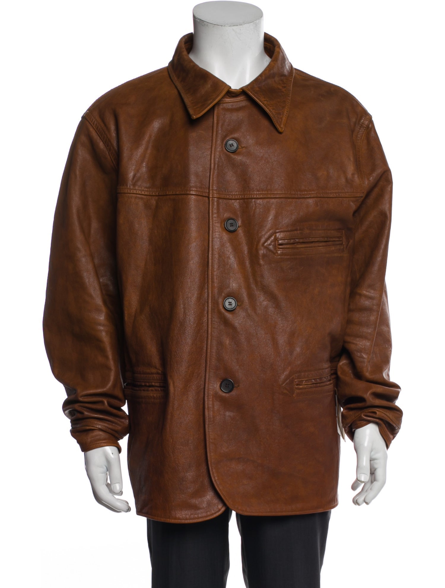 RRL & Co. Leather Utility Jacket