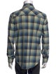 RRL & Co. Plaid Print Long Sleeve Western Shirt