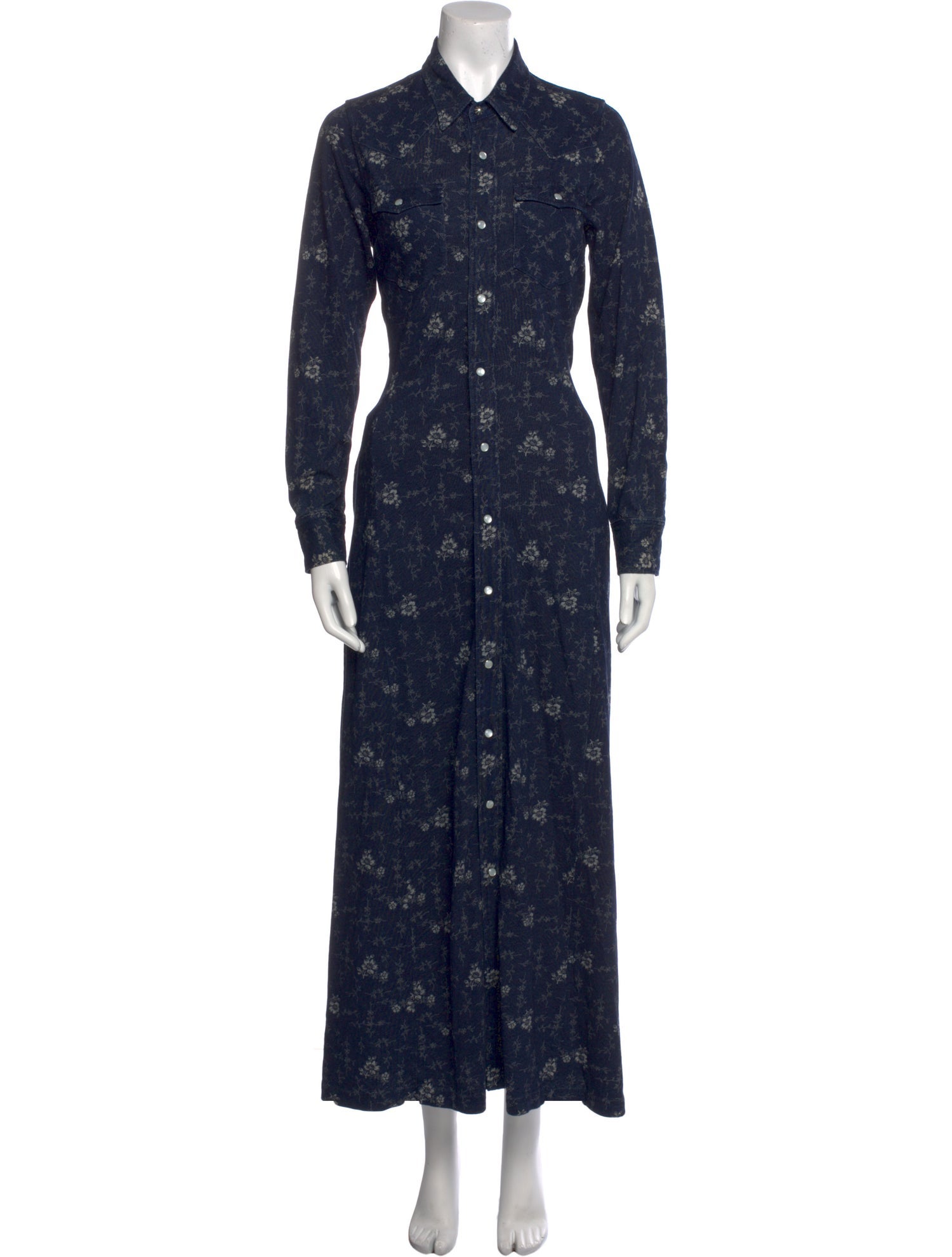 RRL & Co. Floral Print Long Dress