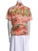 RRL & Co. Floral Print Short Sleeve Button-Up Top