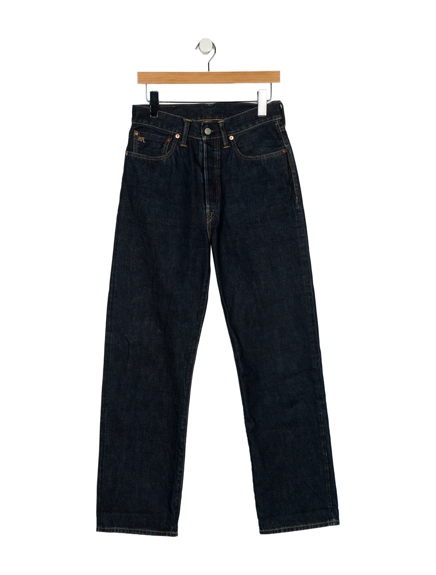 RRL & Co. High-Rise Straight Leg Jeans