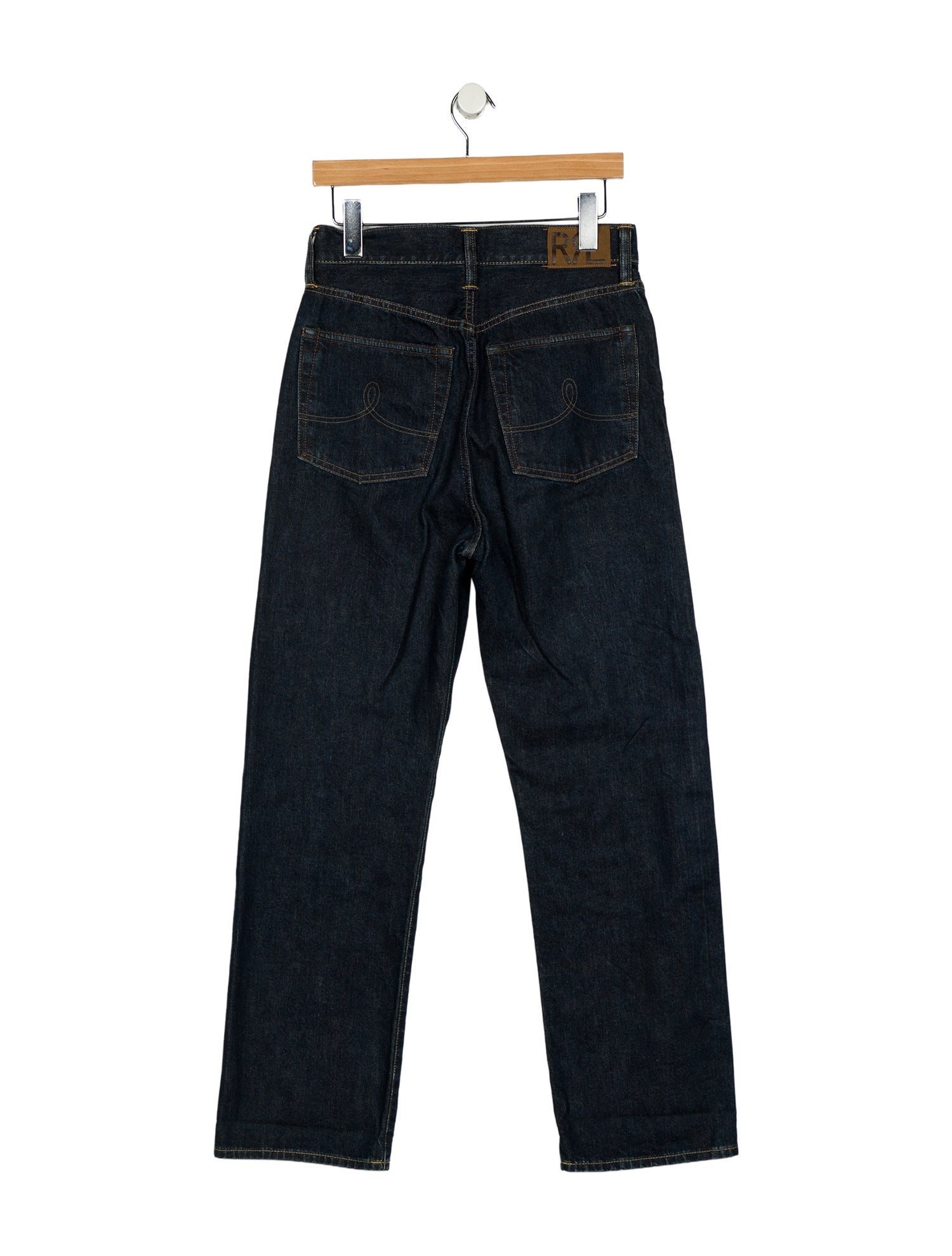 RRL & Co. High-Rise Straight Leg Jeans